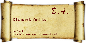 Diamant Anita névjegykártya